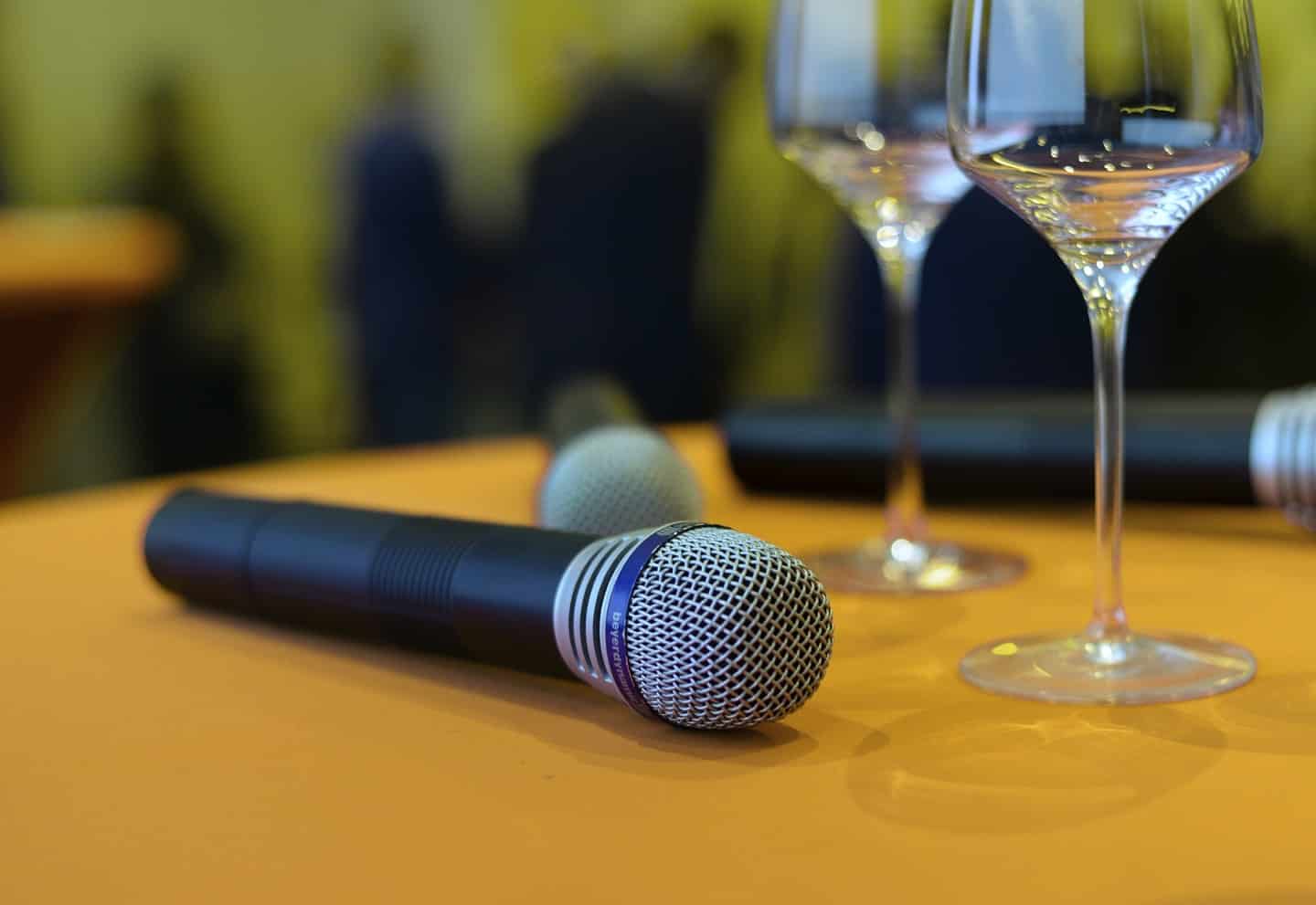microphone for company presentations, seminars